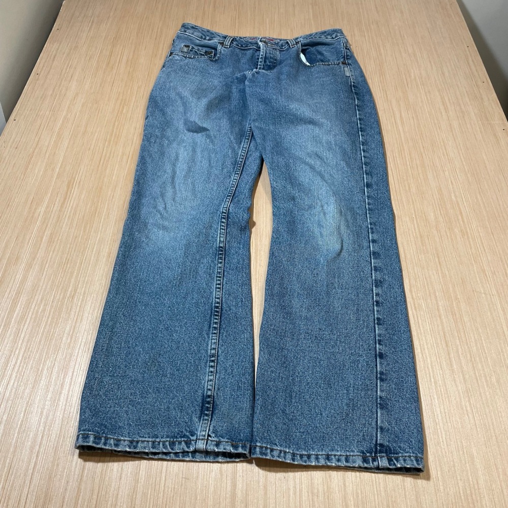 Silver Jeans Co Wide Leg Women Blue Vintage 90s Button Fly Denim 30/30 5591-A